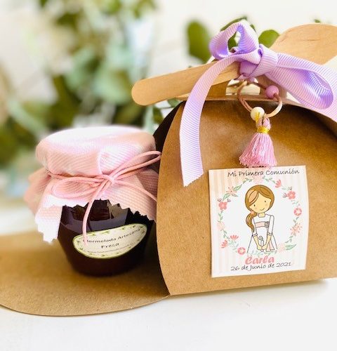 cajita con mermelada rosa - Los eventos de Moni-K